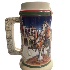 Budweiser Holiday stein